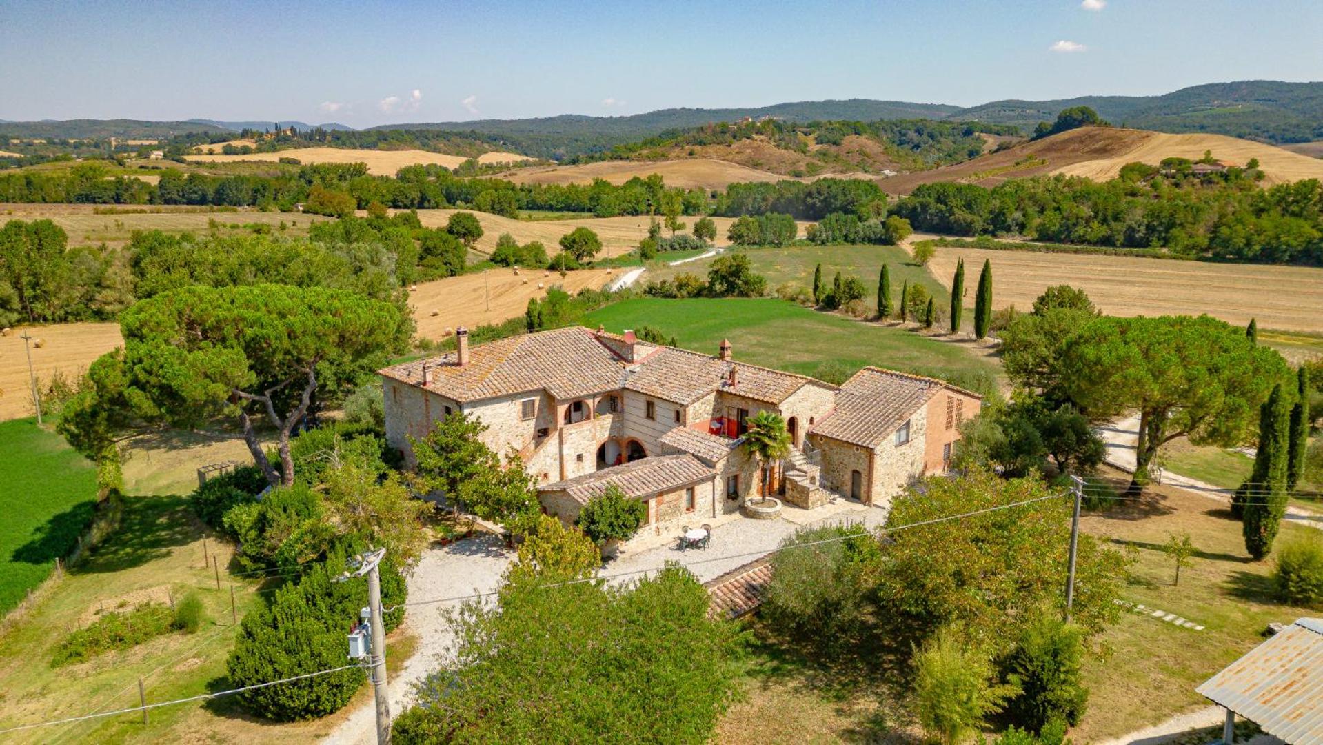 Ulivo-Chianti Charming Flat With Private Parking! Apartamento Asciano Exterior foto